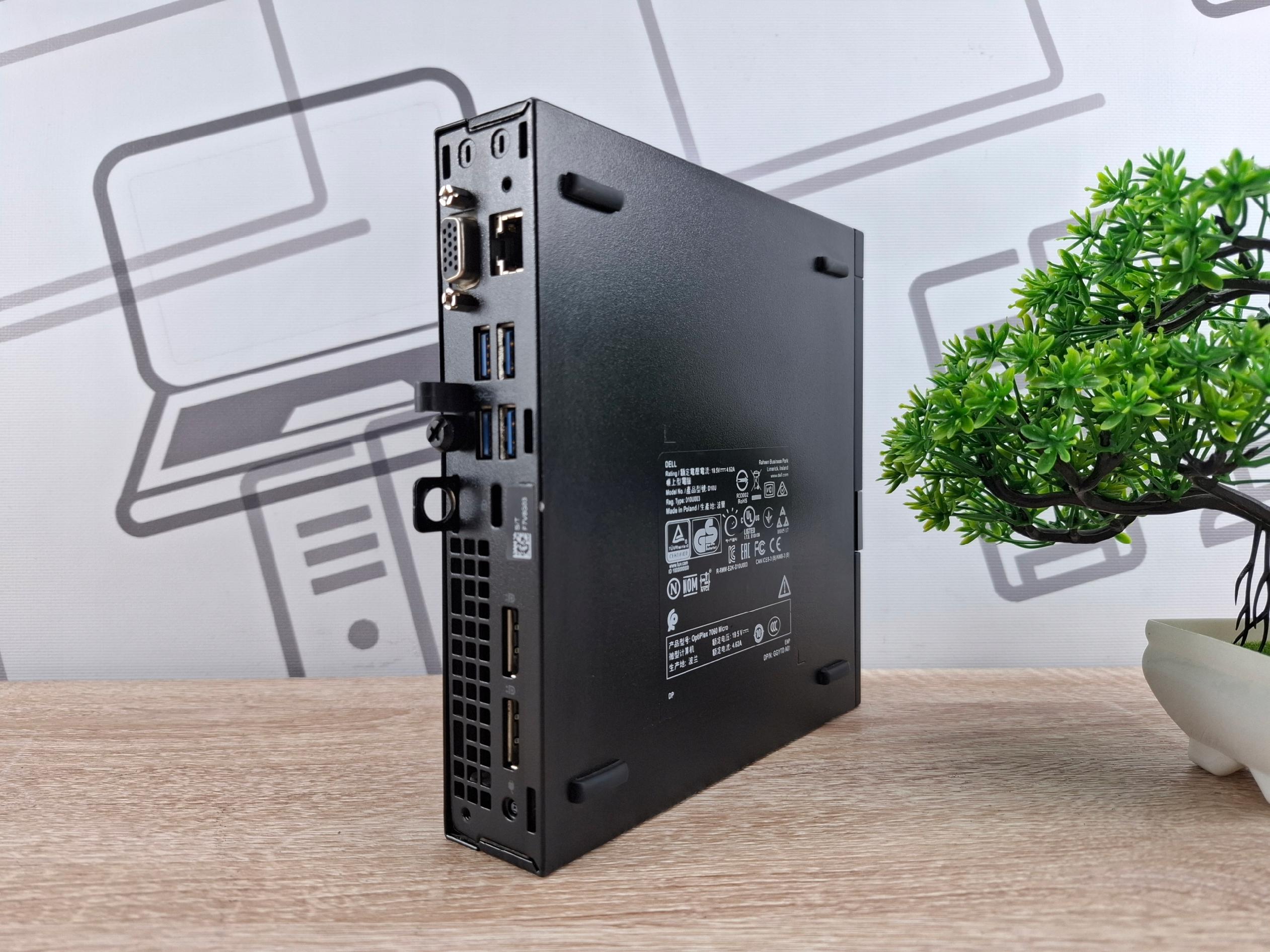 Micro komputer Dell Optiplex 7060 Tiny i5-8500 8GB 256GB SSD WiFi WIN10 - obrazek 6