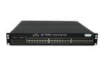 Przód switcha Foundry FastIron Edge X448 z widocznymi 48 portami RJ45 i uszami montażowymi po bokach.