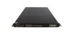 Przód urządzenia McAfee NS5200 w obudowie rack 1U, widoczne rzędy portów RJ45 i SFP oraz uszy montażowe po bokach.