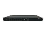 Przedni panel switchera Extron MLS 406MA z rzędem przycisków wyboru wejść i pokrętłem po prawej stronie, obudowa rack z uszami montażowymi.
