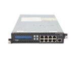 Przód firewalla Cisco FirePOWER 7010 z wyświetlaczem LCD, ośmioma portami RJ45 i jednym SFP w obudowie 1U.