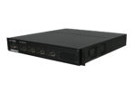 Switch Foundry ServerIron 4G w obudowie rack, widok z przodu pod kątem z portami i uszami montażowymi.