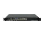 Przedni panel switcha KVM IBM 1754-HC1 z 16 portami RJ45, portami USB i uszami montażowymi w rack.