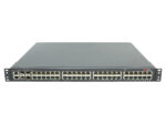 Przód switcha Brocade ICX 6430-48 z widocznymi czterema rzędami portów RJ45 i slotami SFP po prawej stronie.