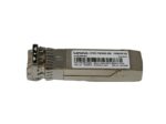 Metalowy moduł SFP+ Lenovo AFBR-709SMZ z widocznym portem LC i naklejką z opisem specyfikacji.