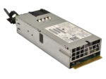 Zasilacz serwerowy Fujitsu 800W widziany z boku, metalowa obudowa z etykietą, złącze pinowe i uchwyt z dźwignią.