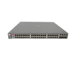 Przedni panel switcha HP ProCurve 3400cl z czterema rzędami portów RJ45 oraz slotami SFP po prawej stronie.