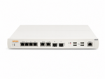Przedni panel kontrolera Aruba 650 z portami RJ45, dwoma slotami SFP oraz portami USB, obudowa w dobrym stanie.