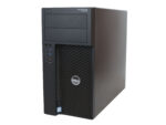 Obudowa komputera Dell Precision Tower 3620 z przodu, widoczne wnęki napędów, porty USB i przycisk zasilania.