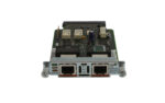 Moduł Cisco VIC2-2BRI-NT/TE z widoczną płytą elektroniczną i dwoma portami RJ45 na przednim panelu