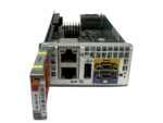 Moduł kontrolera EMC z portami RJ-45, złączami szeregowymi i PS/2 oraz żółtą płytką po lewej stronie.