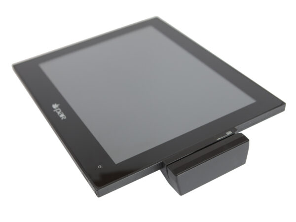Monitor dotykowy POS PAR EverServ 650 widziany pod kątem, czarna obudowa bez podstawy i zasilacza.
