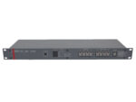 Przedni panel przełącznika audio-wideo Comm-Tec MX-44VA z rzędem złączy RCA i VGA oraz przyciskami sterowania.