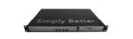 Kontroler Ruckus SmartZone 100 z przodu, widoczne cztery porty RJ45, diody LED i uszy montażowe do szafy rack.