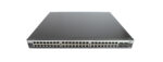 Przedni panel switcha Enterasys z widocznymi rzędami portów RJ45 i czterema slotami SFP po prawej stronie.