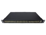 Przedni panel serwera konsoli Avocent ACS48 z rzędem 48 portów RJ45 w obudowie rack 1U.