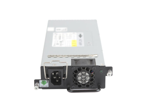 Moduł zasilacza serwerowego Delta 1000W widziany z boku, z gniazdem C14 zasilania i wentylatorem z czarną osłoną.