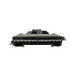 Moduł Brocade SX-424F z widocznym rzędem 24 slotów SFP na przednim panelu, obudowa lekko zarysowana.