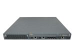 Przedni panel kontrolera Aruba 7210 z portami RJ45, wkładami SFP i wentylacją, obudowa w kolorze szarym