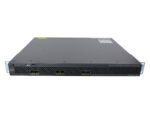 Przedni panel kontrolera Cisco w obudowie rack 1U z widocznymi portami sieciowymi i uszami montażowymi po bokach.