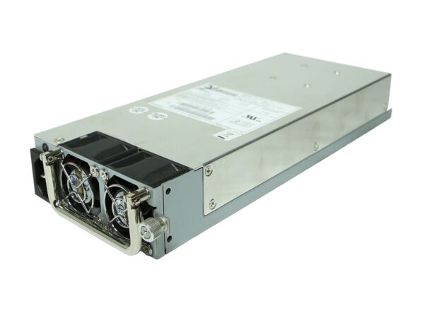 Moduł zasilacza serwerowego 3Y Power 420W z boku, widoczne dwa czarne wentylatory i srebrna metalowa obudowa.