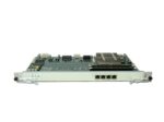Karta modułu Huawei z widoczną płytą elektroniczną, czterema portami RJ45 i uchwytami montażowymi po bokach.