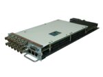Moduł Harmonic MIP-7300 ujęty pod kątem z góry, widoczny rząd złączy BNC oraz port RJ45 na przednim panelu.