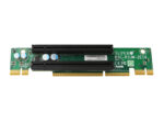 Płytka riser Supermicro RSC-R1UW-2E16 z dwoma czarnymi slotami PCIe x16 widziana pod kątem z boku